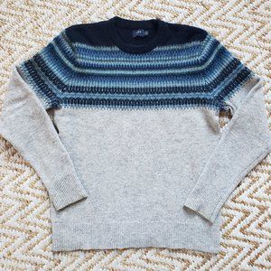 J Crew Wool Fair Isle Sweater